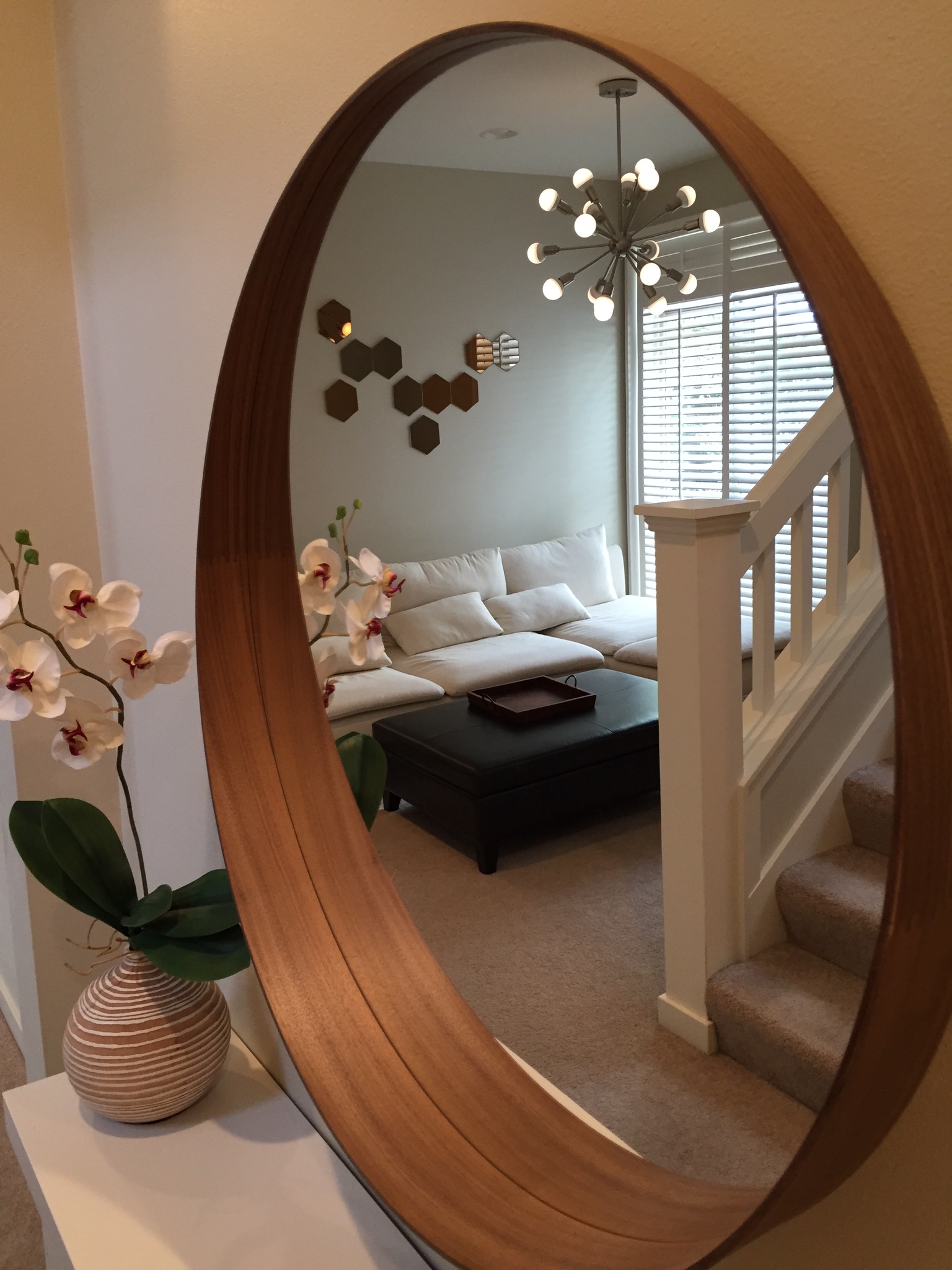 How To Hang An Ikea Mirror Stockholm, Round Mirror Ikea Wood